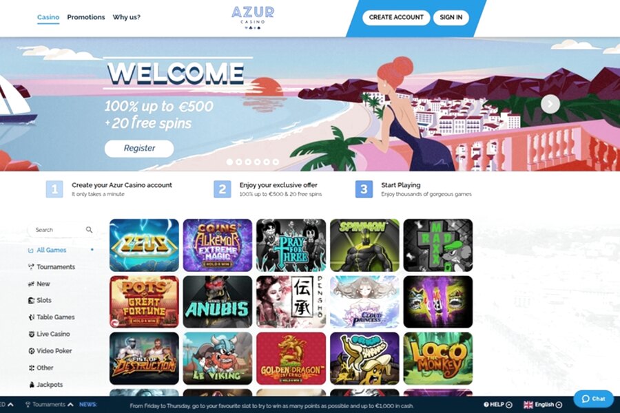 Azur Casino : Codes Promo Exclusifs à Ne Pas Manquer